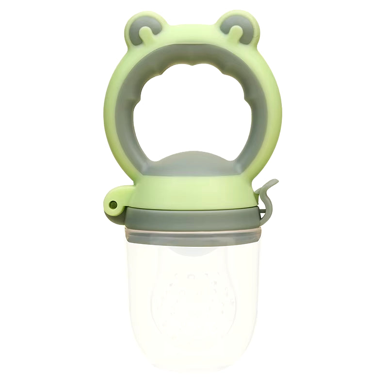 Baby Fresh Food Feeder Silicone Fruit Feeding Nibbler Kids Boy Girl Frog Design Safe Infant Baby Supplies Nipple Soother Bottles