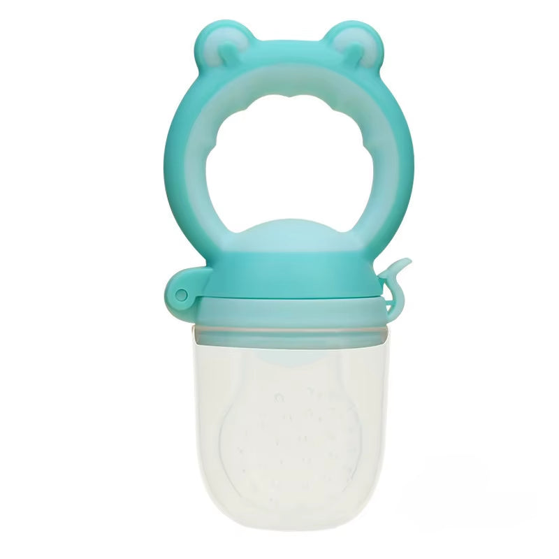 Baby Fresh Food Feeder Silicone Fruit Feeding Nibbler Kids Boy Girl Frog Design Safe Infant Baby Supplies Nipple Soother Bottles