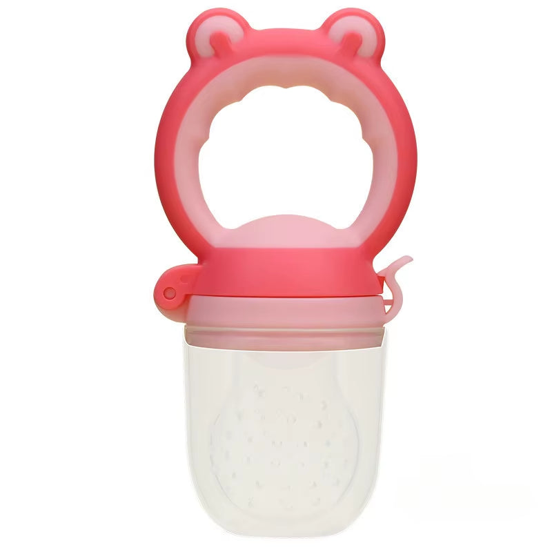 Baby Fresh Food Feeder Silicone Fruit Feeding Nibbler Kids Boy Girl Frog Design Safe Infant Baby Supplies Nipple Soother Bottles